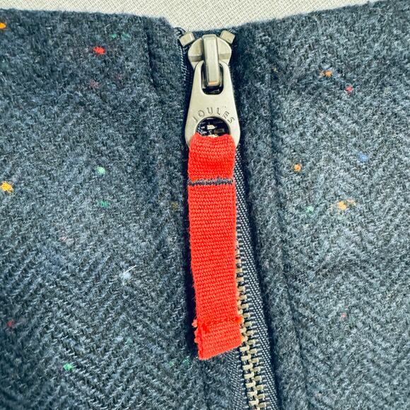 NWT Joules Hannah Tweed Wool Blend Skirt with Pockets Sz 12 Navy Confetti - Picture 7 of 11